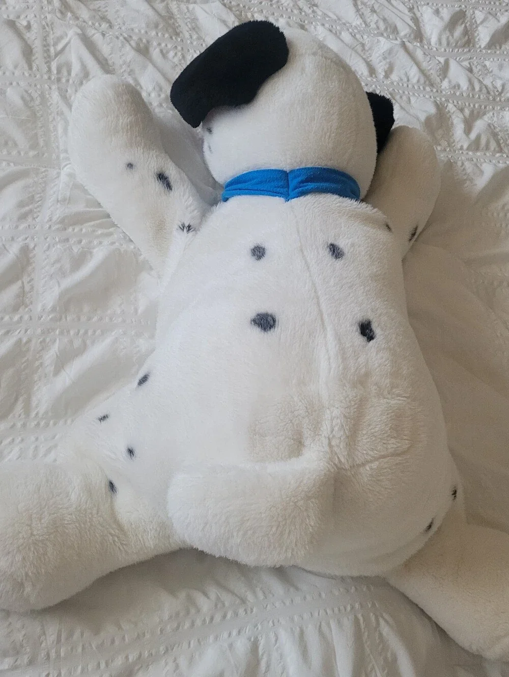 Vintage Disney 101 Dalmatians Plush Toy Lucky Blue Collar HUGE 28” Stuffed Dog